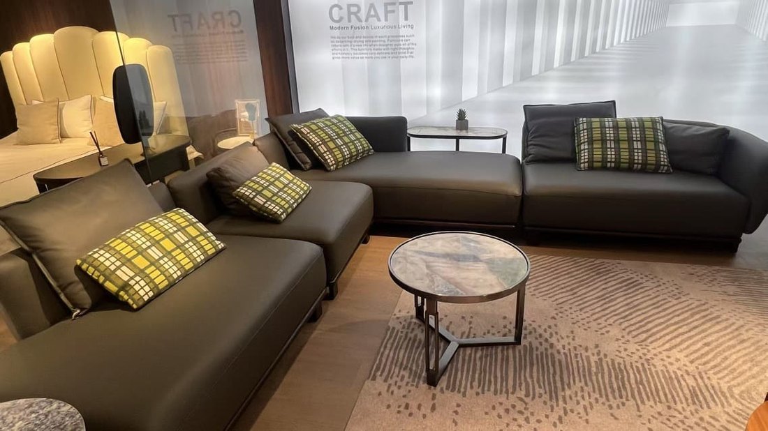 Large L-shaped sectional sofa